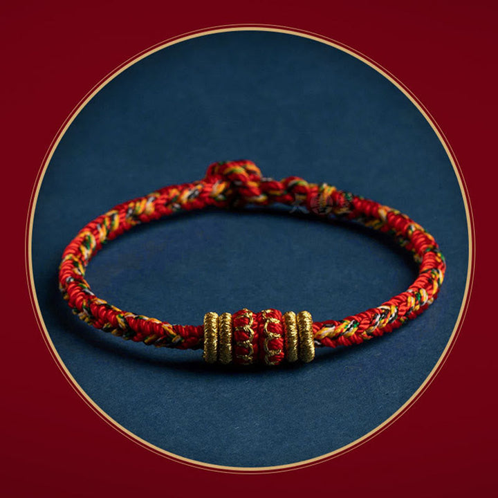 Buddha Stones Tibet Handmade Chinese Zodiac Luck Strength Braided String Bracelet - image 7