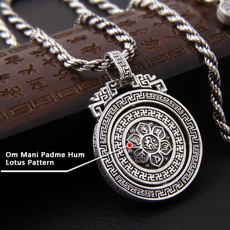 Tibetan double Dorje rotatable pendant — view 10