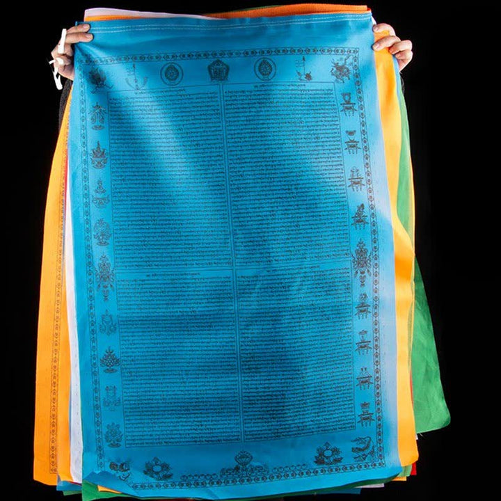 Five-color Windhorse prayer flags — view 10