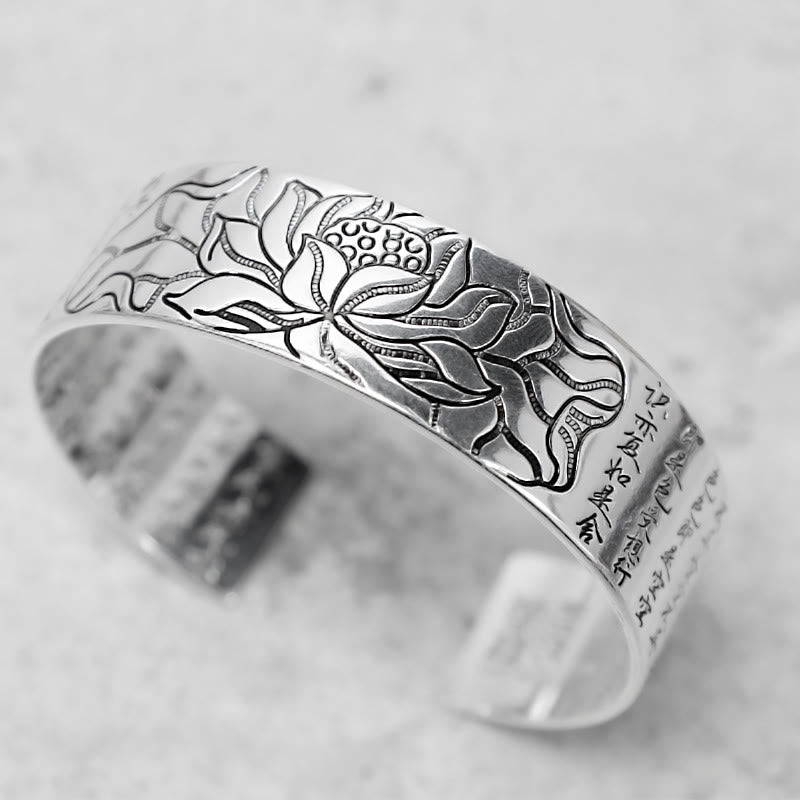 Lotus white copper adjustable bracelet — view 3