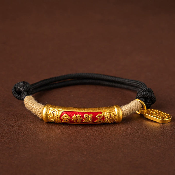 Buddha Stones 999 Sterling Silver Tibet Handmade Om Mani Padme Hum Fu Character TopRank Character Luck Braided Bracelet - image 14