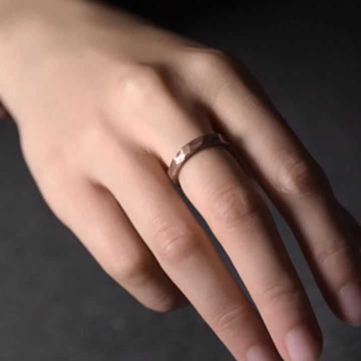 Tibetan simple copper ring — view 4