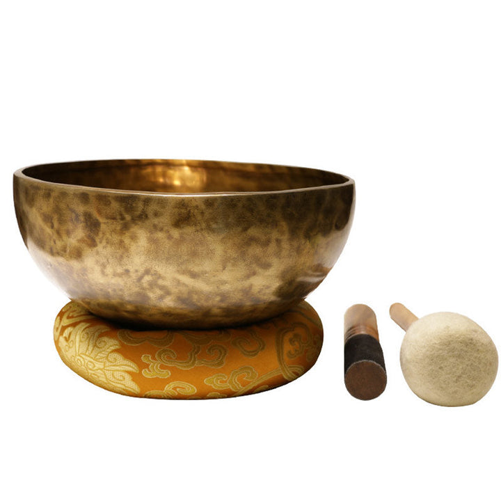 Tibetan meditation singing bowl set — view 5