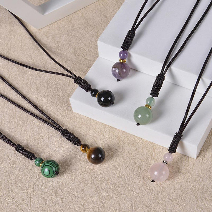 Buddha Stones Tibetan Jade Harmony Necklace Necklace BS 15