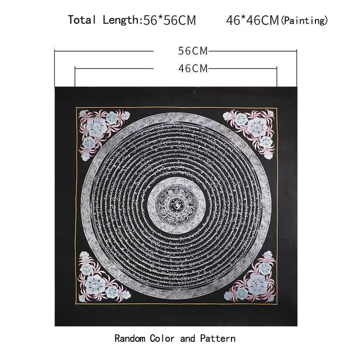 Buddha Stones Tibetan Handmade Thangka Painting Spiritual Blessing Blind Box Random Color Pattern Tibetan Thangka BS 14