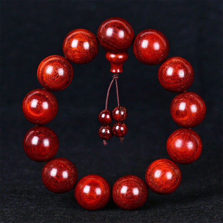 Tibetan red sandalwood bracelet — view 1