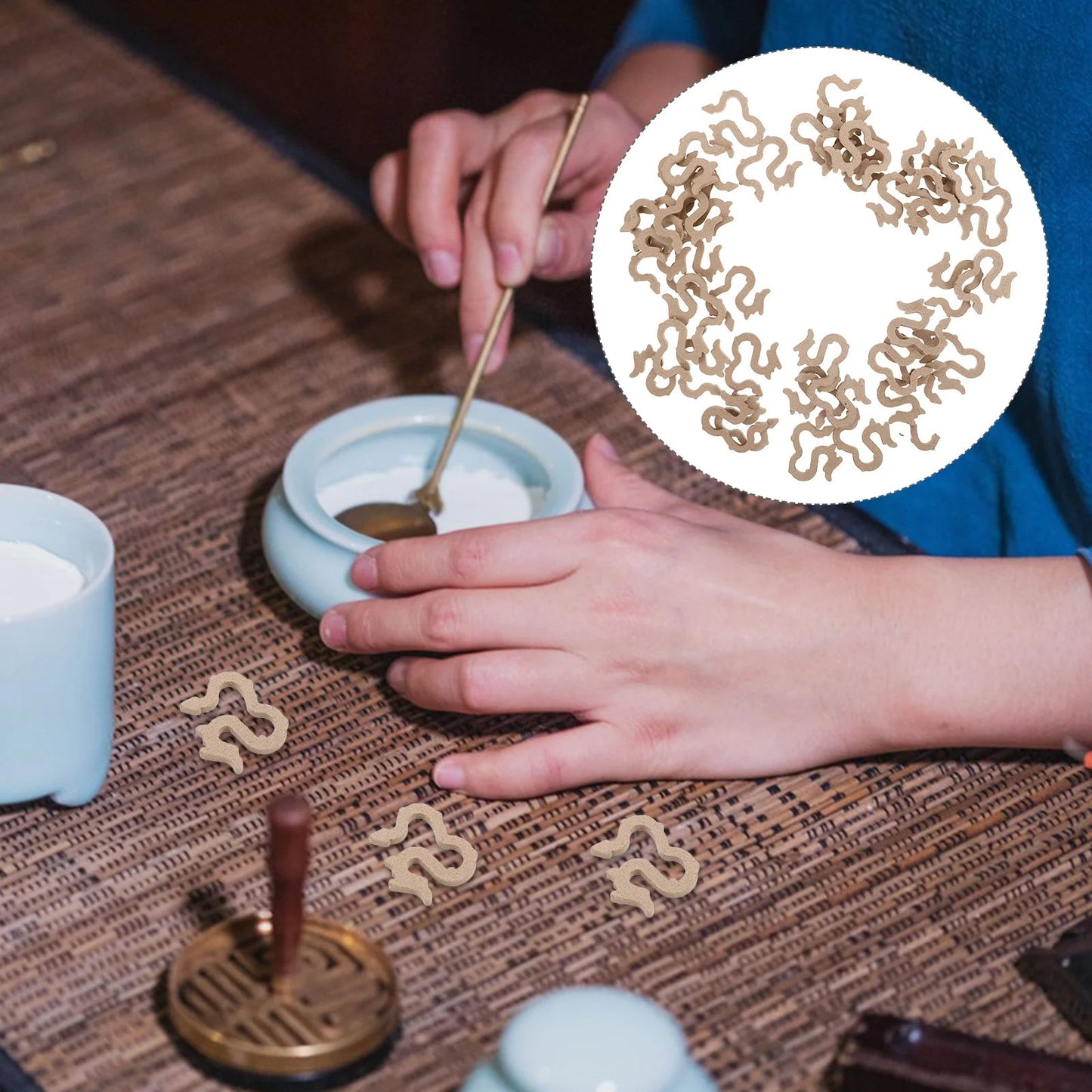 42Pcs Dragon Shaped Incense Coils