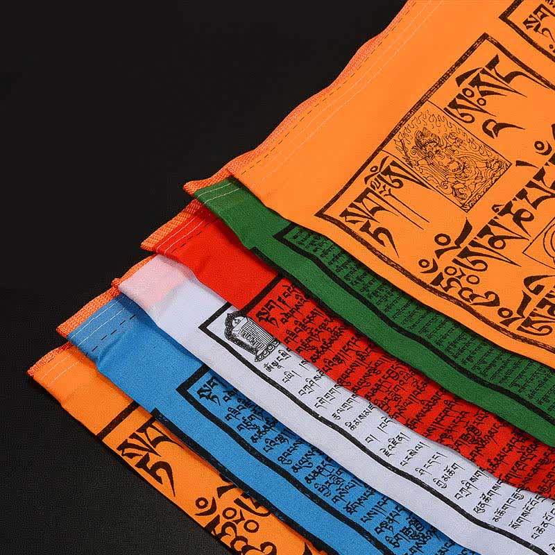 Five-color Windhorse prayer flags — view 18