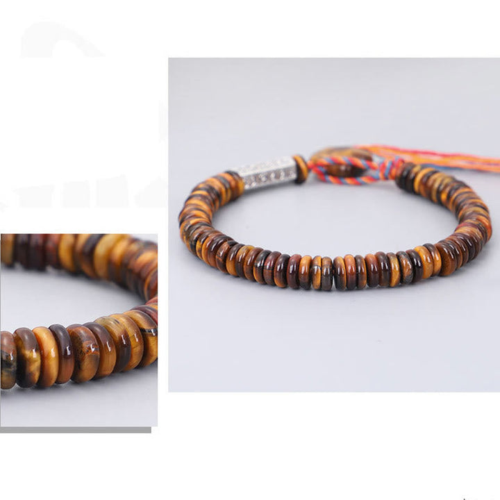 Tiger eye mantra bracelet — view 8