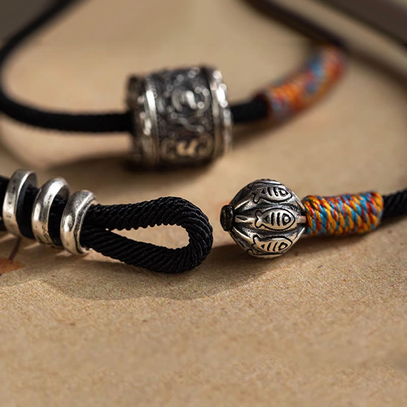 Tibetan mantra double-wrap bracelet — view 9