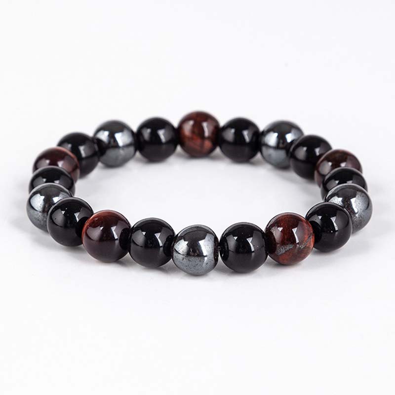 Tibetan Tiger's Eye Bracelet & Necklace Set — view 12