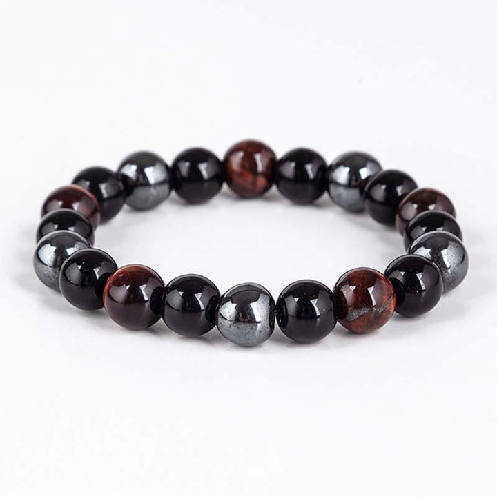 Tibetan Tiger's Eye Bracelet & Necklace Set — view 12