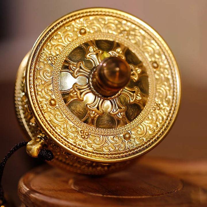 Tibetan sandalwood prayer wheel decoration — view 7