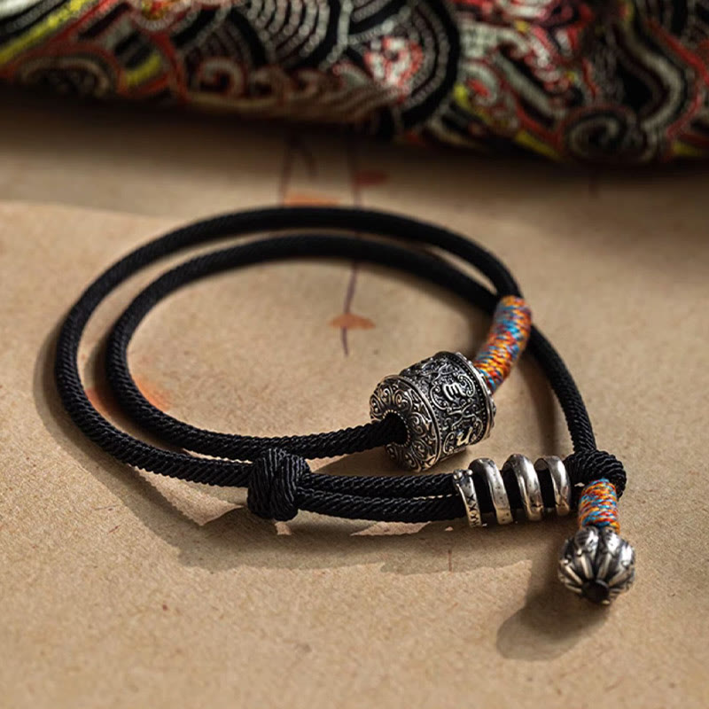 Tibetan mantra double-wrap bracelet — view 3