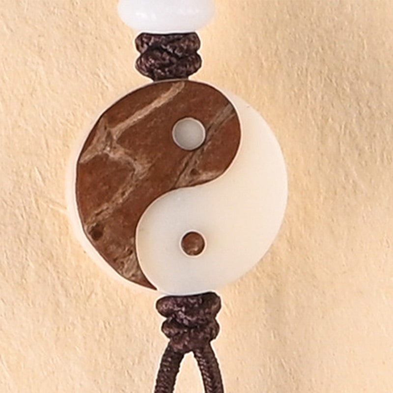 Ebony Yin-Yang Mala Necklace — product view 9
