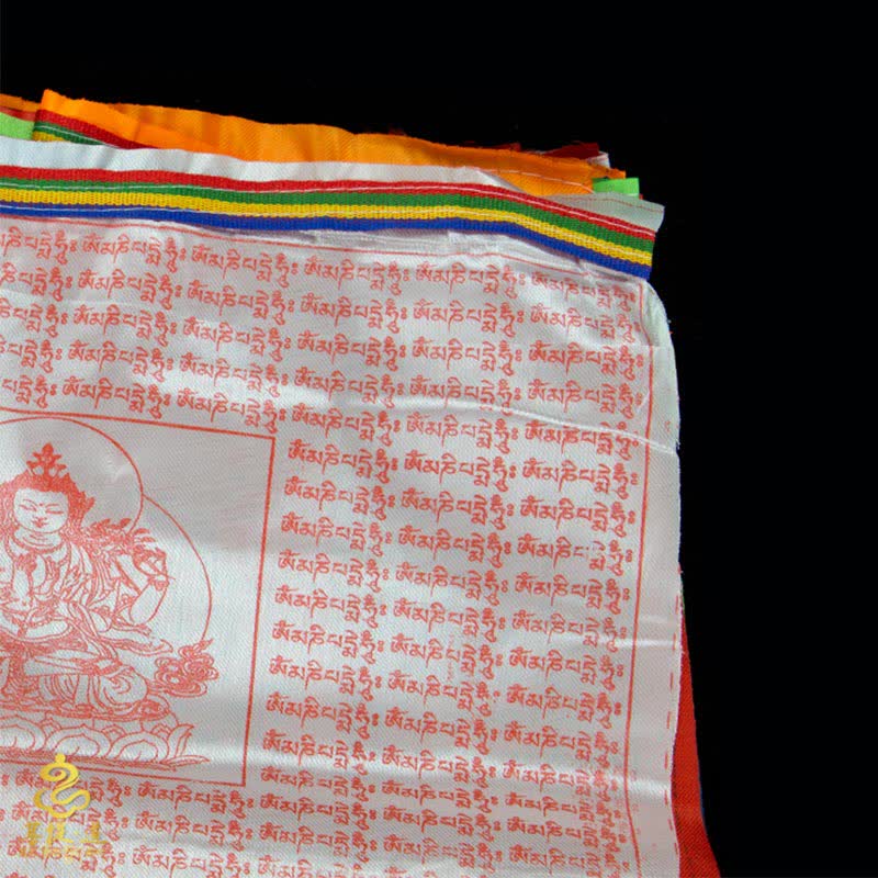Buddha Stones Tibetan 5 Colors Windhorse Blessing Outdoor 20 Pcs Prayer Flag TIBETAN PRAYER FLAGS buddhastoneshop 17