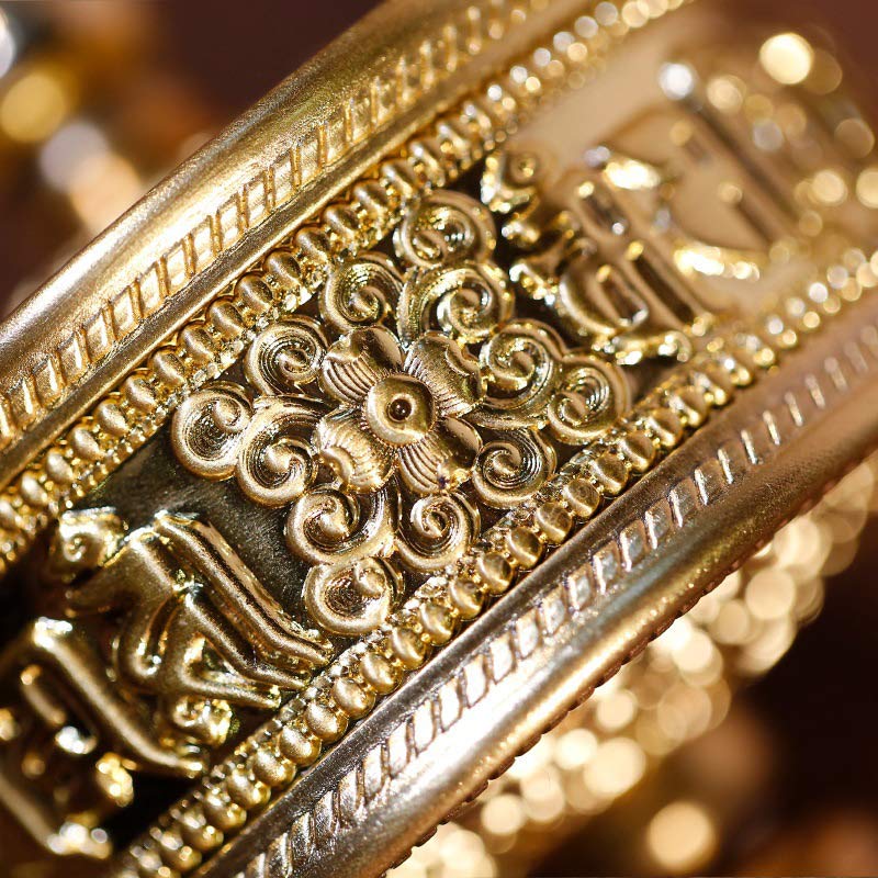 Tibetan sandalwood prayer wheel decoration — view 6