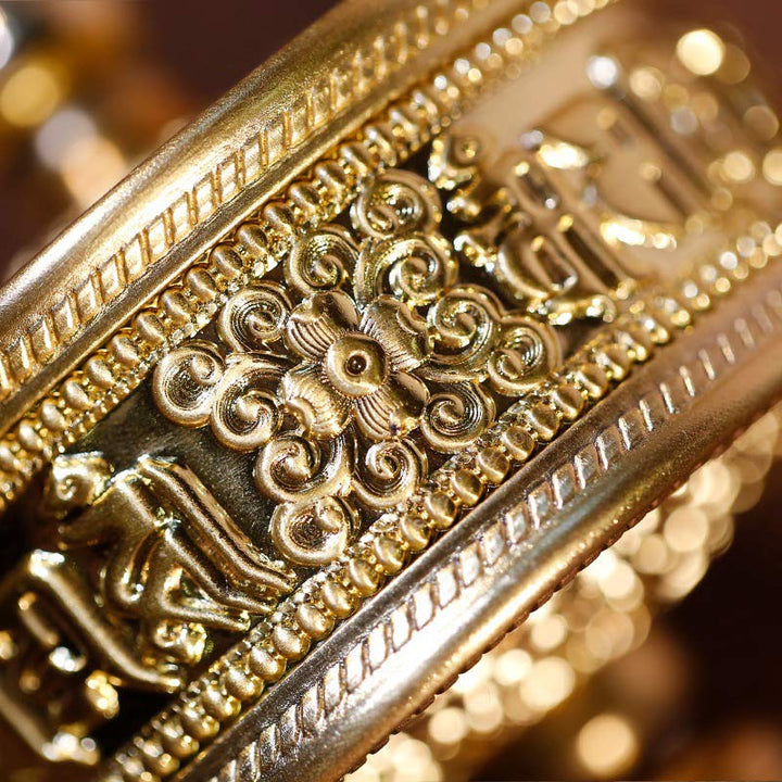 Tibetan sandalwood prayer wheel decoration — view 6