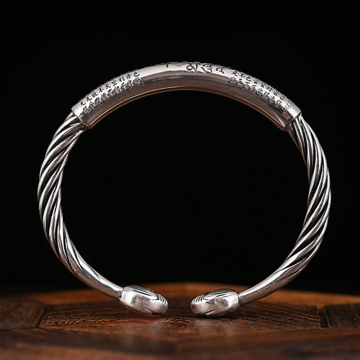 Om Mani Padme Hum copper cuff bracelet — view 8