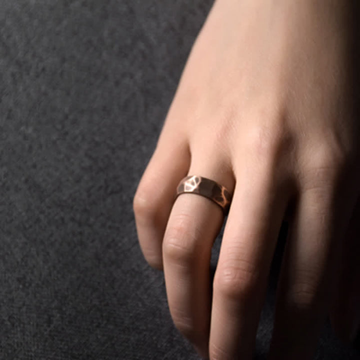 Tibetan simple copper ring — view 13