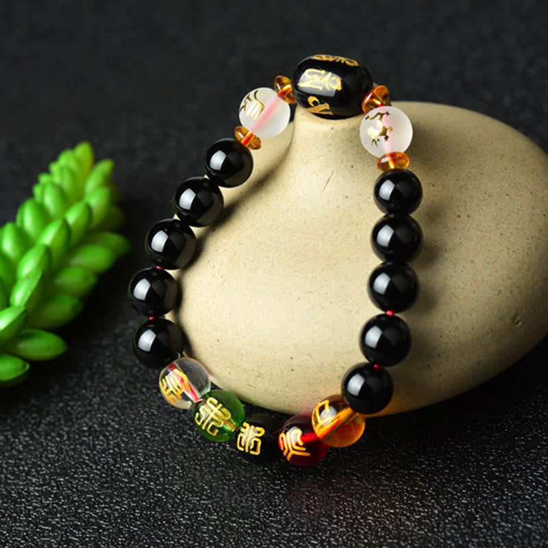 Tibetan black onyx bracelet — view 3