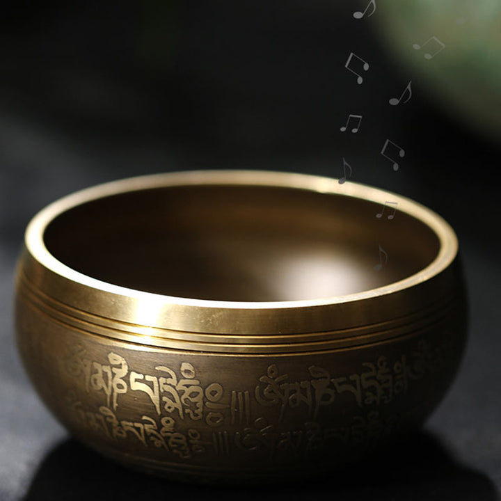 Tibetan meditation singing bowl set — view 7