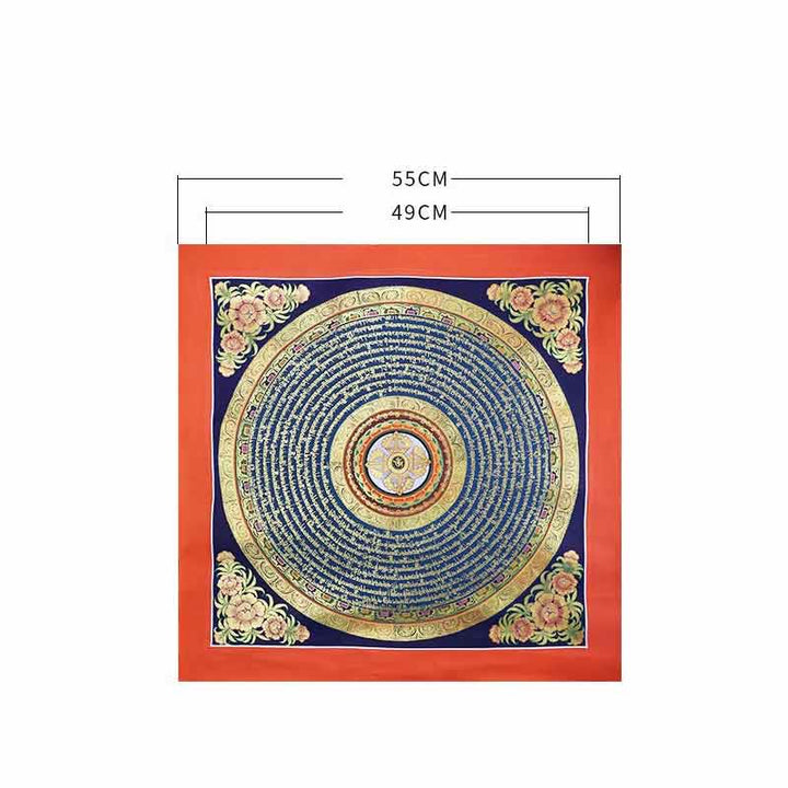 Buddha Stones Tibetan Handmade Thangka Painting Spiritual Blessing Blind Box Random Color Pattern Tibetan Thangka BS 32