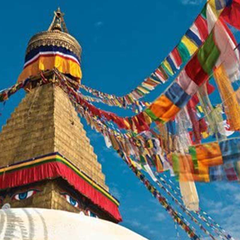 Windhorse outdoor prayer flags — view 6