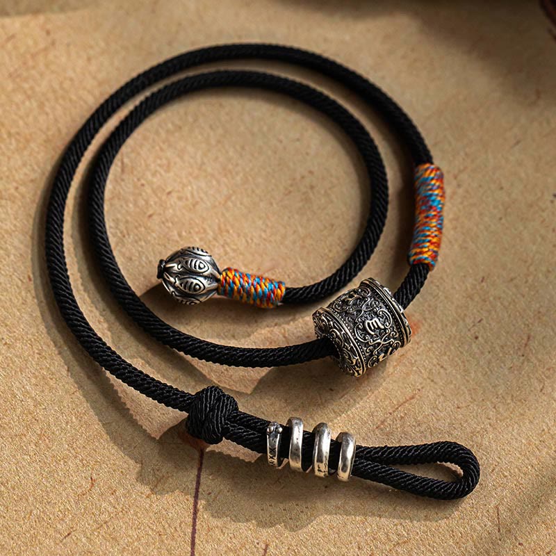 Tibetan mantra double-wrap bracelet — view 2