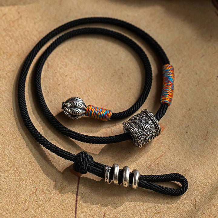 Tibetan mantra double-wrap bracelet — view 2