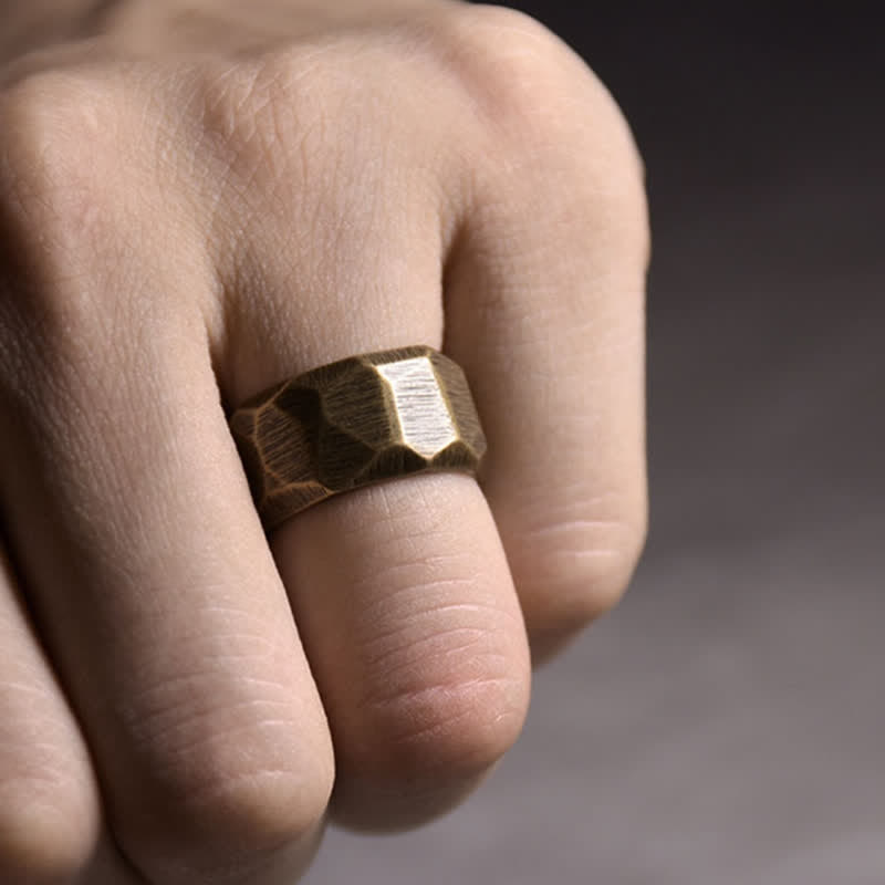 Tibetan simple copper ring — view 18