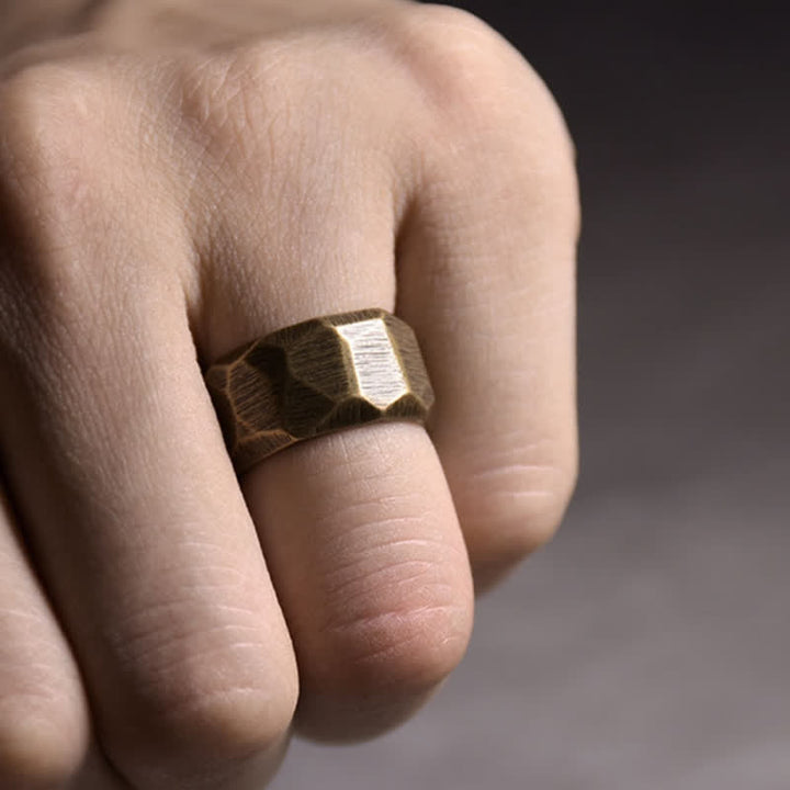 Tibetan simple copper ring — view 18