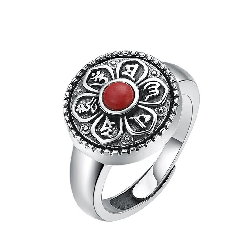 Tibetan mantra rotatable ring — view 8