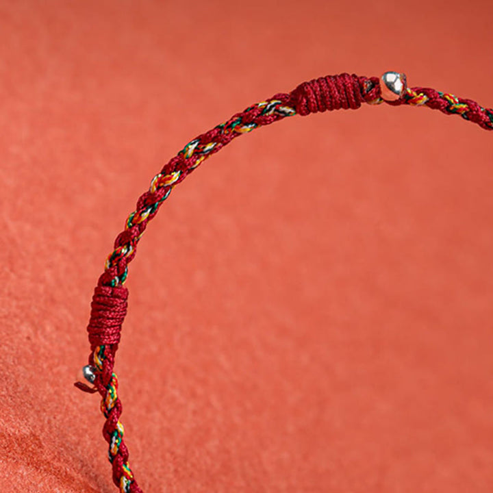 Handwoven Multicolor Bamboo Cord Bracelet — view 3