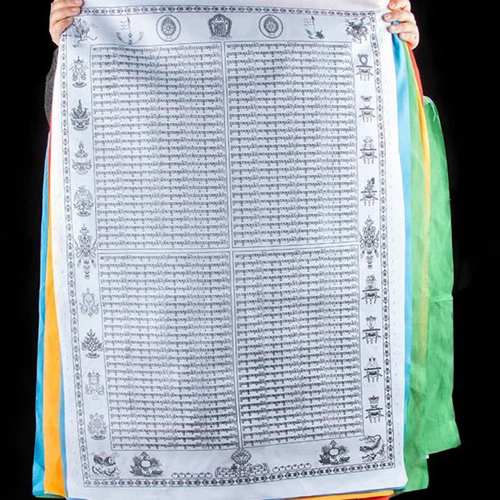 Five-color Windhorse prayer flags — view 9