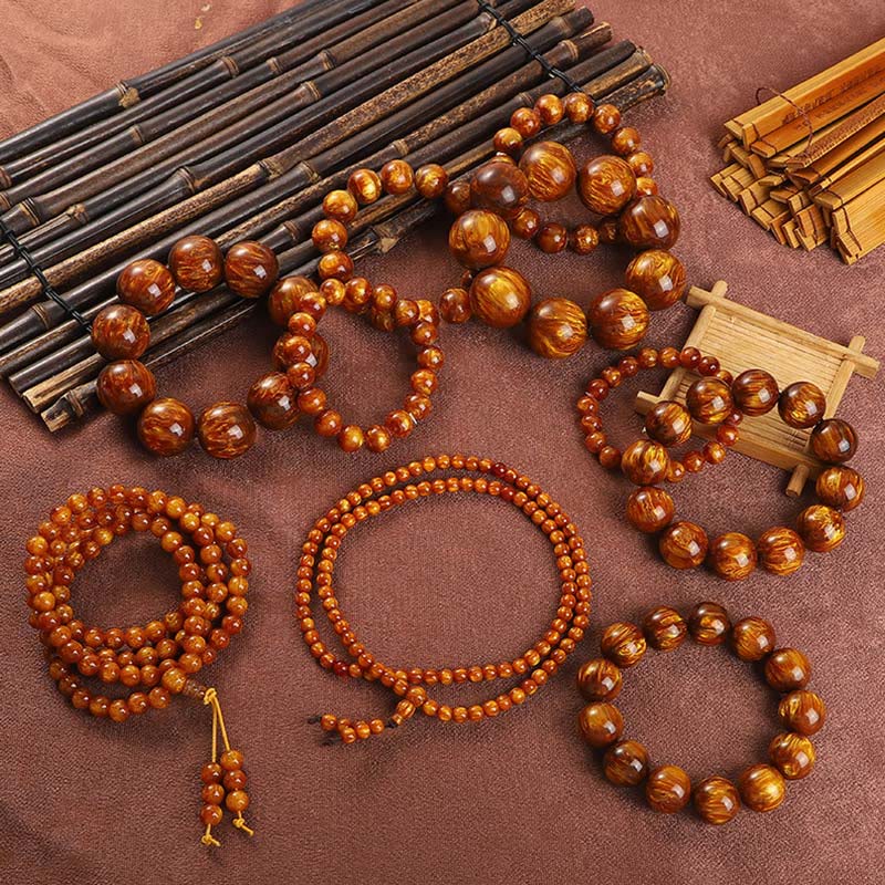 Golden Sea Willow Mala Bracelet — product view 2
