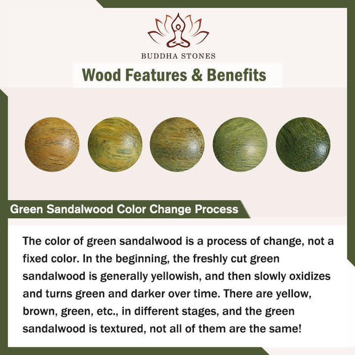 Green Sandalwood Lotus Pod Beads Tactile Meditation Beads — product view 7