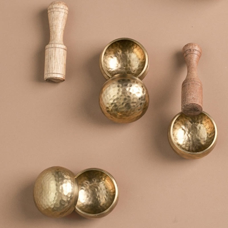 Mini Brass Singing Bowl Set – 1.57 in — product view 9