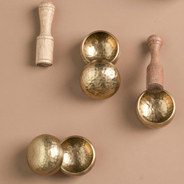 Mini Brass Singing Bowl Set – 1.57 in — product view 9