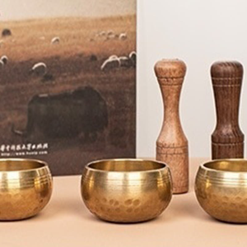 Mini Brass Singing Bowl Set – 1.57 in — product view 13