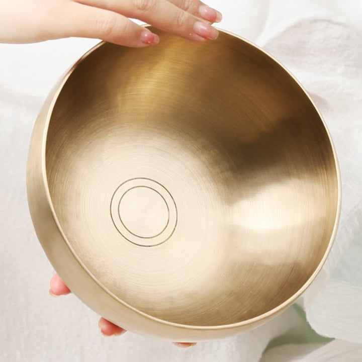 Nepal-Style Golden Copper Singing Bowl Set — product view 10