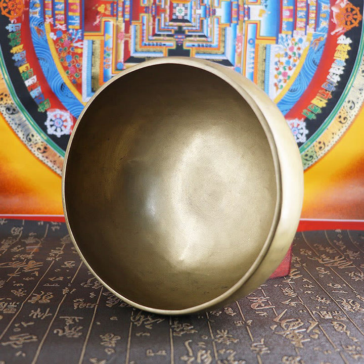 Nepal-Style Simple Golden Copper Singing Bowl Set — product view 16