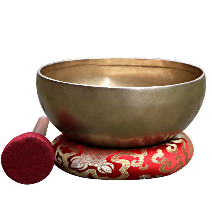 Nepal-Style Simple Golden Copper Singing Bowl Set — product view 25