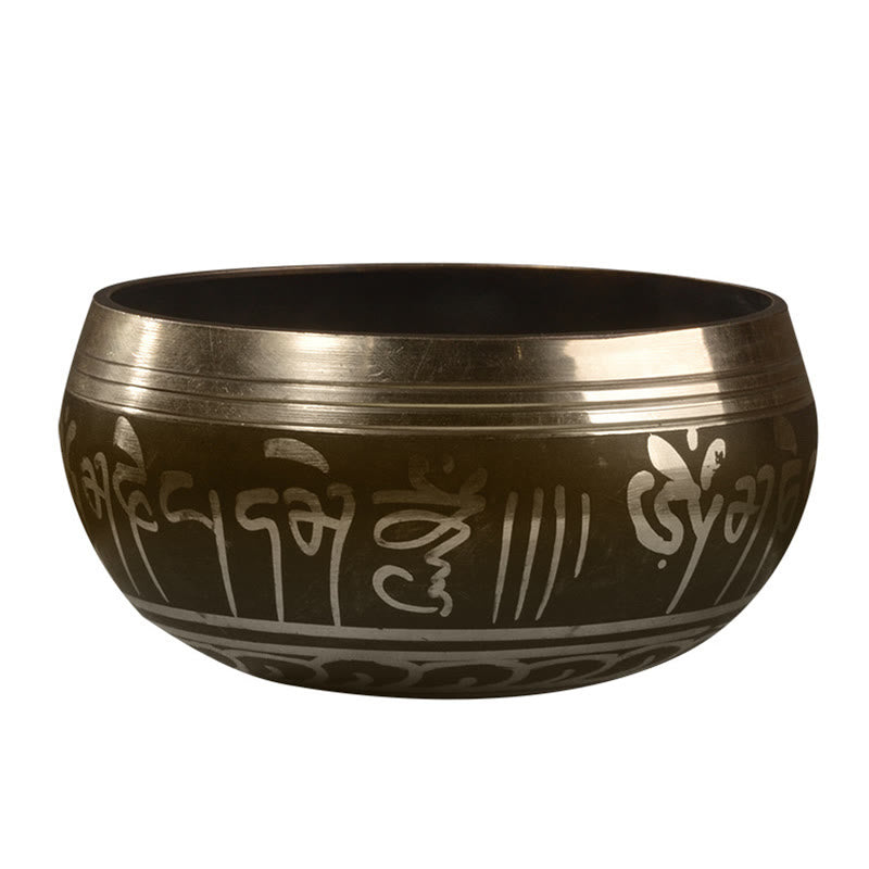 Buddha Eyes Scripture Copper Singing Bowl Set — product view 11