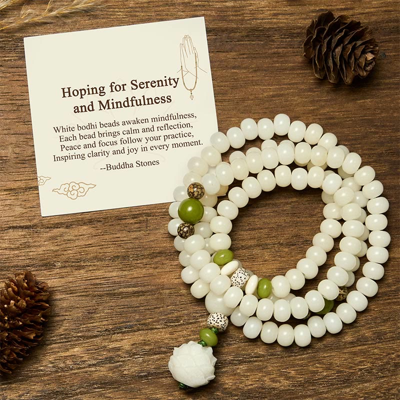 Mindfulness Bodhi Lotus Mala — main product view