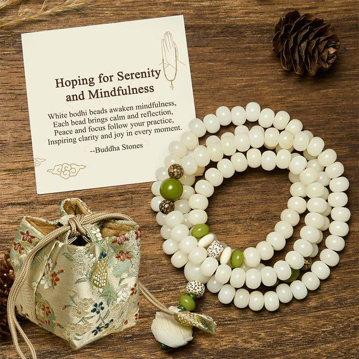 Mindfulness Bodhi Lotus Mala — product view 2