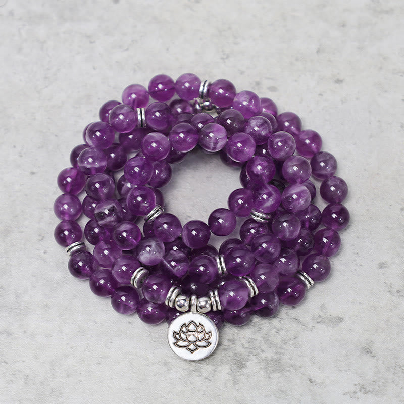 Amethyst Mala Bracelet — product view 2