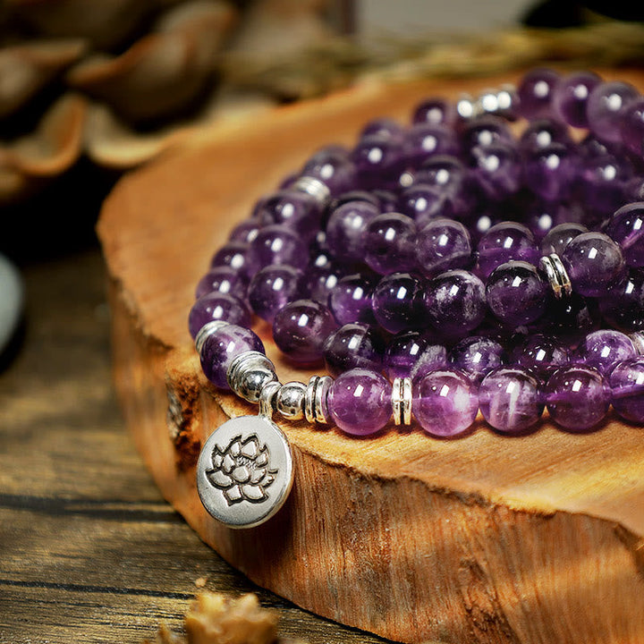 Amethyst Mala Bracelet — product view 7