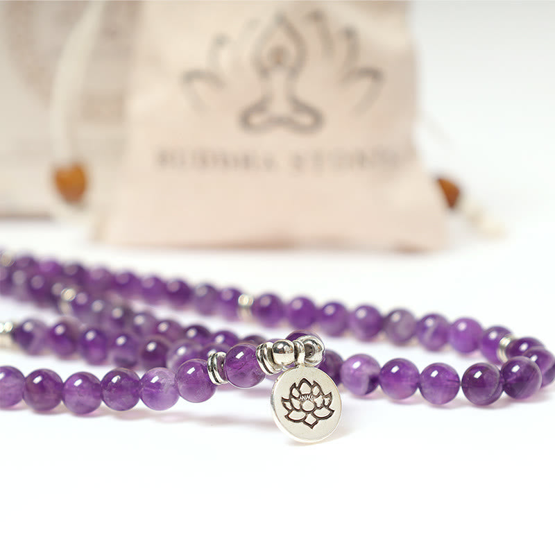 Amethyst Mala Bracelet — product view 9
