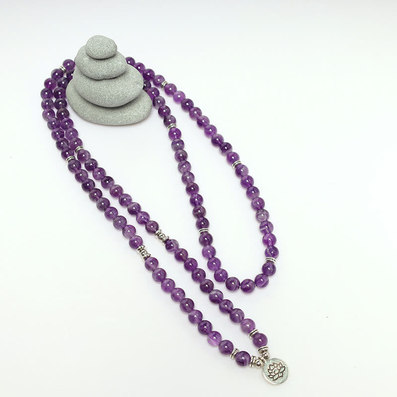 Amethyst Mala Bracelet — product view 11